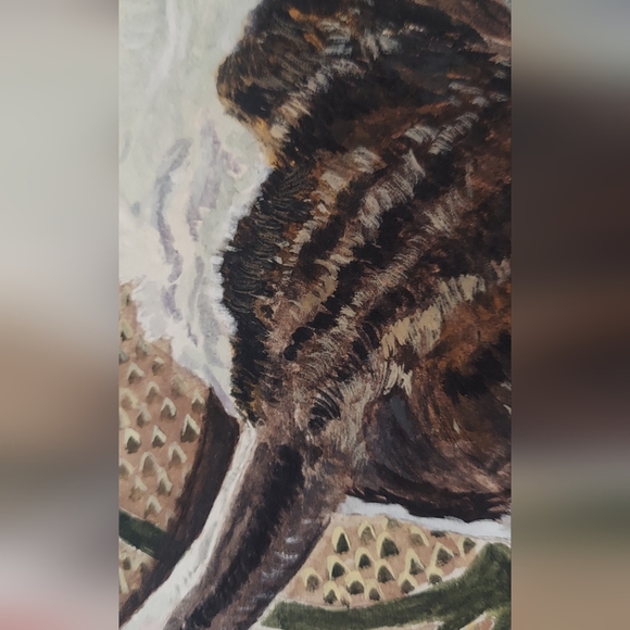 Pug Gouache Painting - Picture 4 of 4